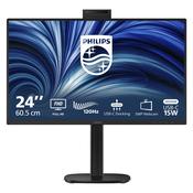 Philips 24B2U3301H - LED monitor - 1920 x 1080 Full HD (1080p) @ 120 Hz - IPS - 1500:1 - HDMI, DisplayPort, USB-C - speakers - black