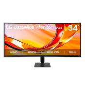 LG UltraWide 34U601B-B - LED monitor - curved - 34" - 3440 x 1440 WQHD @ 120 Hz - VA - 250 cd/m² - 3000:1 - HDR10 - 5 ms - 2xHDMI, DisplayPort