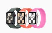 Apple Watch SE 3 (GPS + Cellular) - 44 mm - midnight aluminium - smart watch with sport band - fluoroelastomer - midnight - band size: M/L - 64 GB - LTE, Wi-Fi 4, Bluetooth - 5G - 33 g