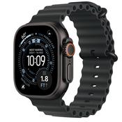 Apple Watch Series 11 (GPS + Cellular) - 42 mm - natural titanium - smart watch with sport band - fluoroelastomer - stone grey - band size: M/L - 64 GB - LTE, Wi-Fi 4, UWB, Bluetooth - 5G - 34.6 g