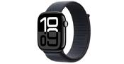 Apple Watch Series 11 (GPS + Cellular) - 46 mm - space grey aluminium - smart watch with sport band - fluoroelastomer - black - band size: M/L - 64 GB - LTE, Wi-Fi 4, UWB, Bluetooth - 5G - 36.9 g