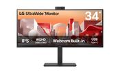 LG UltraWide 34BA85QE-B - LED monitor - curved - 34" - 3440 x 1440 UWQHD @ 60 Hz - IPS - 300 cd/m² - 1000:1 - HDR10 - 5 ms - 2xHDMI, DisplayPort, USB-C - speakers