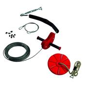 KBT Zip Wire Kit - Para Handle &amp;amp; Monkey Swing (Red) 30m Cable