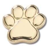 Crocs 10012310 Gold Dog Paw, Jibbitz