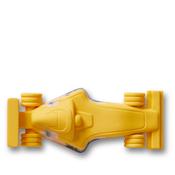 Crocs 10016092 3D Yellow Race Car, Jibbitz