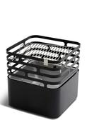 Höfats CUBE BBQ Set – Black Corten Fire Basket + Grill Grid