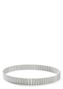 De Buyer Perforated Fluted Stainless Steel Tart Ring - 28 cm