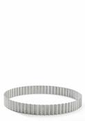 De Buyer Perforated Fluted Stainless Steel Tart Ring - 24 cm