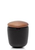 Skeppshult Little Swing Cast Iron Salt Bowl with Walnut Lid image