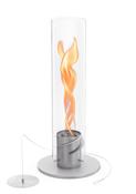 Höfats SPIN 1200 Tabletop Fireplace – Grey Stainless Steel (54 x 12 cm)