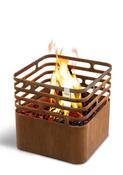 Höfats CUBE Fire Pit Basket – Corten Steel Rusty image