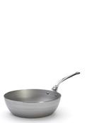 De Buyer Mineral B Pro Steel Saute with Cast Stainless Steel Handle - 28 cm