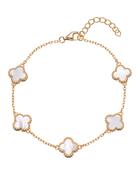 Mother of pearl clover bracelet