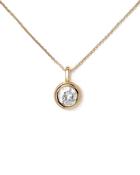 Burren - Sole Pendant Bezel-Set CZ Solitaire Necklace image