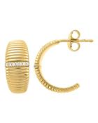 Burren - Young Hearts Earrings – Ribbed Hoops image