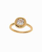 Burren - Step Back Ring CZ Bezel Ring