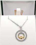 Two tone Claddagh Necklace image