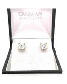 Princess Cut CZ 9ct Studs image