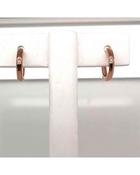 9ct Rose Gold Hinged Diamond Hoop image