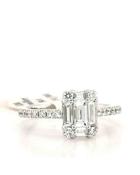 Rectangular Diamond ring .90ct image
