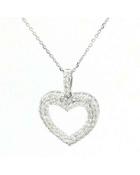 18ct Gold .63ct Diamond Heart Necklace image