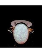 White Opal 9ct Gold Ring image