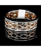 Gents Celtic Two Tone Wedding Ring image