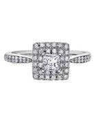 .67ct Square Double Halo Solitaire image