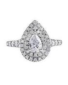 Pear Double Halo Solitaire 1.04ct image