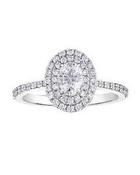 Oval Double Halo Solitaire 1.04ct image