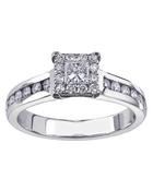 Square Starburst solitaire .64ct image