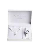 Pear CZ Necklace &amp; Watch Communion Set