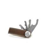 Chocolate Leather with Orange Stitching Orbitkey