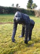 " Silverback " gorilla sculpture.