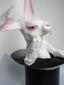 " The Morning After The Alice Rap Party " Hare sculpture. image