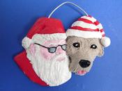 Santa with helper. image