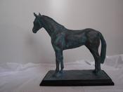 " Waiting For Tack " horse sculpture.