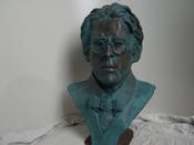 " William Butler Yeats " life size bust of Irish writer W.B.Yeats. image