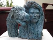 When You Know Your Irish. Irish wolfhound with lady companion.