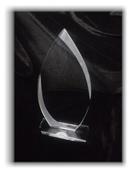 Crystal Teardrop 21cm Personalised &amp;amp; Laser Engraved