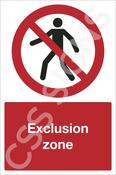 Exclusion Zone Sign image