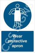 Wear Protective Apron Sign