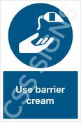Use Barrier Cream Sign