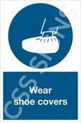 Wear Shoe Covers Sign