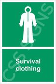 Survival Clothing Sign