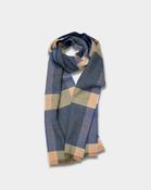 Azure/Ecru Mullins Merino Lambswool Scarf image