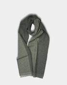 Moss/Grey Tweed Merino Lambswool Scarf image