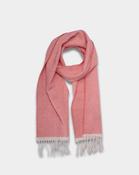 Coral Duiske Merino Lambswool Scarf