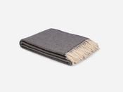 Graphite Aclare Lambswool Throw Blanket image