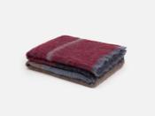 Wine Boher Mohair XThrow Blanket image